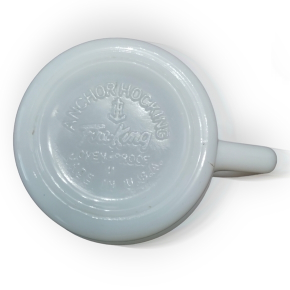 1960s 2pc Fire-King Hants County Nova Scotia Exhibition Agricultural Fair Mugs - Picture 8 of 8